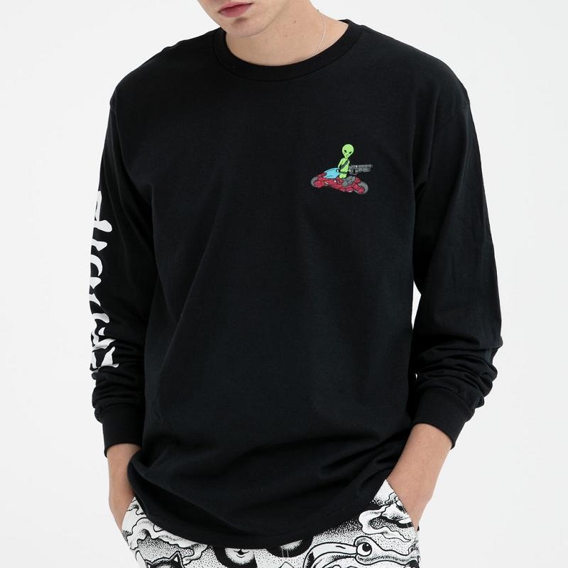 Black Ripndip Runaway Long Sleeve | USAOR2577