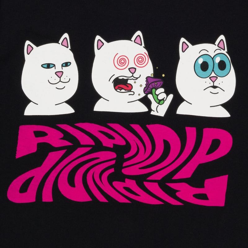 Black Ripndip Shroom Diet Shirts | USAIS2773