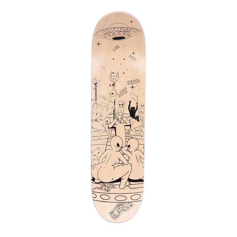 Black Ripndip Stripndip Skateboard | USAIS2293