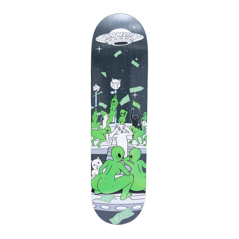 Black Ripndip Stripndip Skateboard | USAIS2293