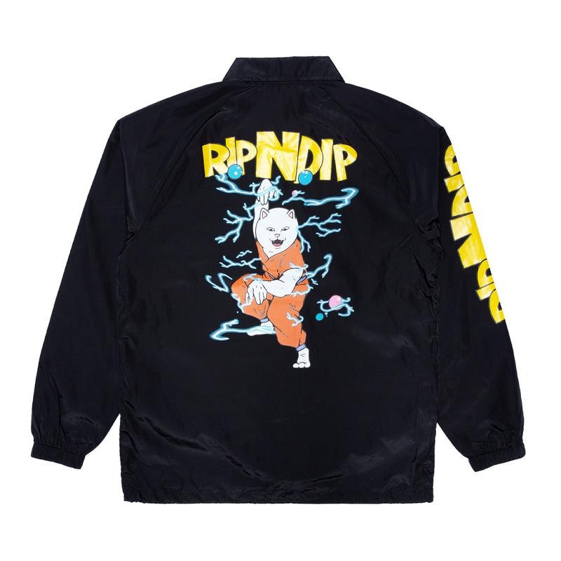 Black Ripndip Super Sanerm Coach Jackets | USAPQ2498