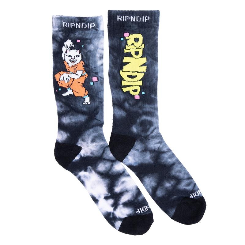 Black Ripndip Super Sanerm Socks | USAMA2326