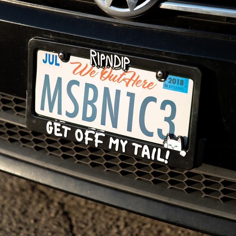 Black Ripndip Tailgate License Plate Frame Accessories | USAXF2098