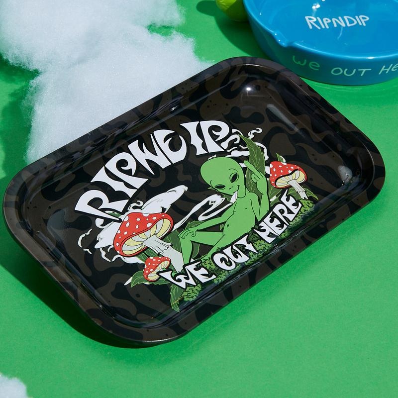 Black Ripndip We Out Here Rolling Tray Accessories | USAUT2162