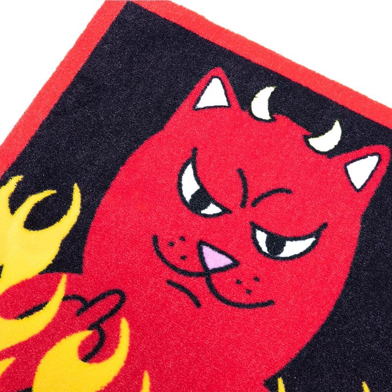 Black Ripndip Welcome To Heck Rug Accessories | USARW2133