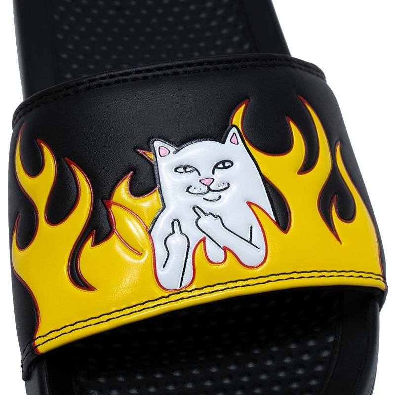 Black Ripndip Welcome To Heck Slides | USAAP2983