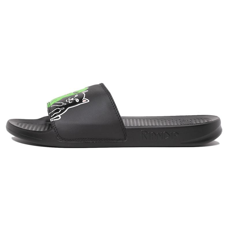 Black Ripndip Whole Gang Slides | USAQZ2993