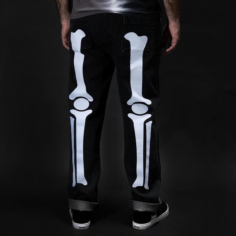 Black Wash Blue Ripndip Skelly Nerm Pants | USAGL2624