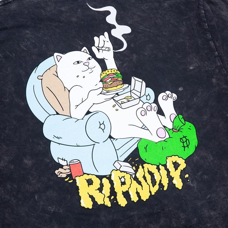 Black Wash Ripndip 2 Moods Long Sleeve | USATV2555