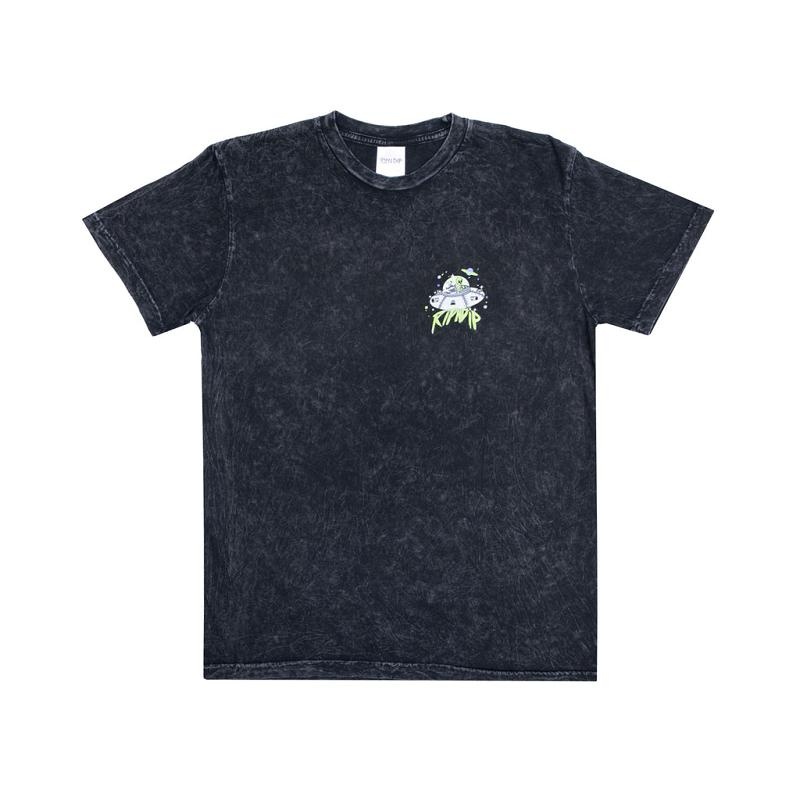 Black Wash Ripndip Abduction Shirts | USAGL2713