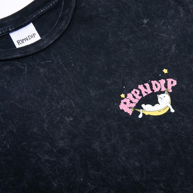 Black Wash Ripndip High On Life Shirts | USACE2758