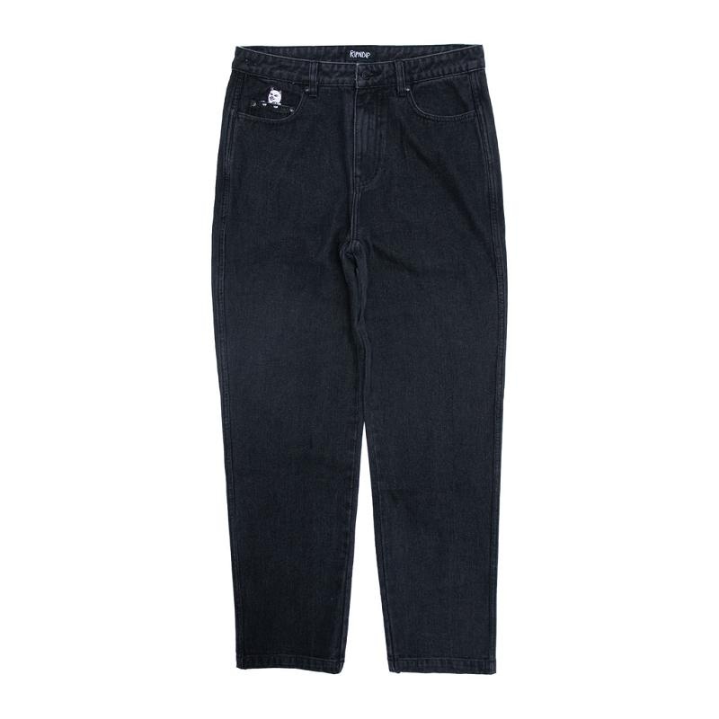 Black Wash Ripndip La Brea Denim Pants | USAHK2622