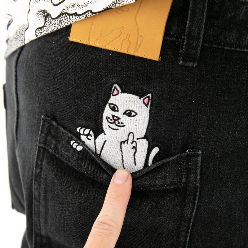 Black Wash Ripndip La Brea Denim Shorts | USAPQ2842