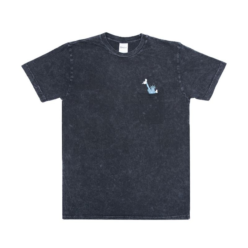 Black Wash Ripndip Liberty Shirts | USABC2685