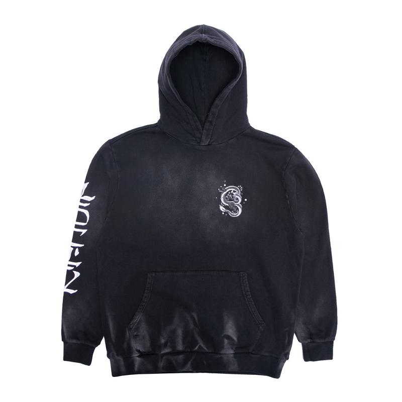 Black Wash Ripndip Mystic Jerm Hoodie | USADN2469