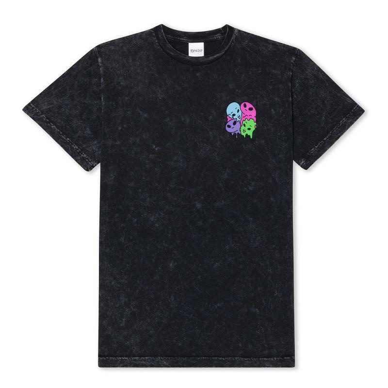 Black Wash Ripndip Planet Special Shirts | USALH2761