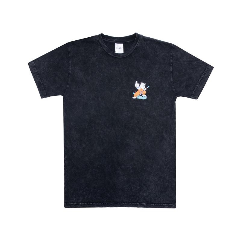 Black Wash Ripndip Power Shirts | USAKI2736