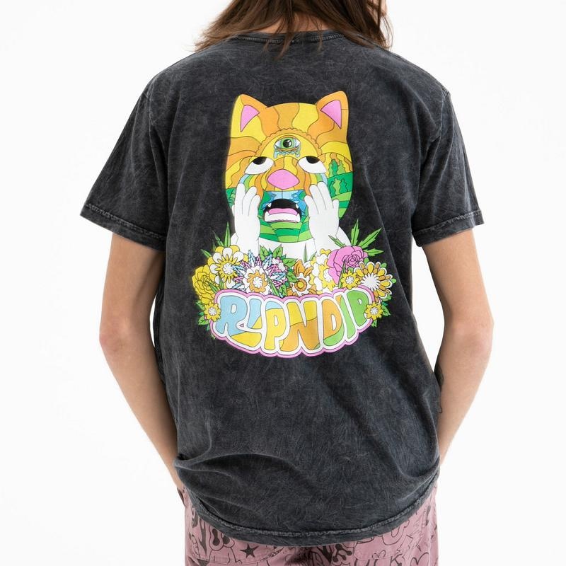 Black Wash Ripndip Pretty Sad Shirts | USAYU2748