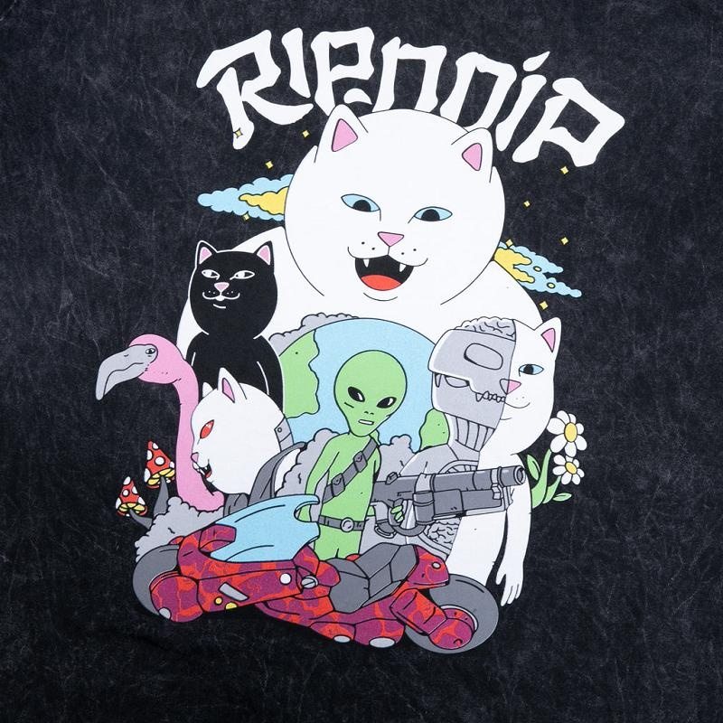 Black Wash Ripndip Runaway Shirts | USAVD2731