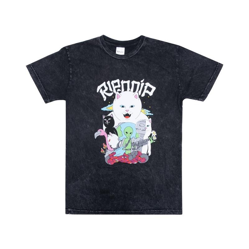 Black Wash Ripndip Runaway Shirts | USAVD2731