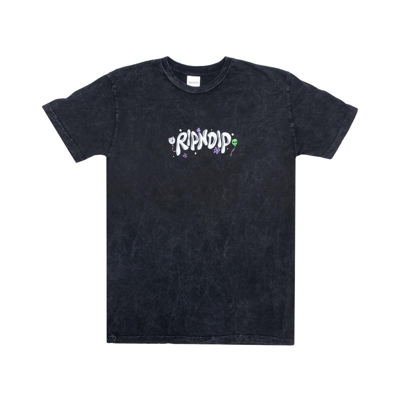 Black Wash Ripndip Super High Shirts | USAIS2746