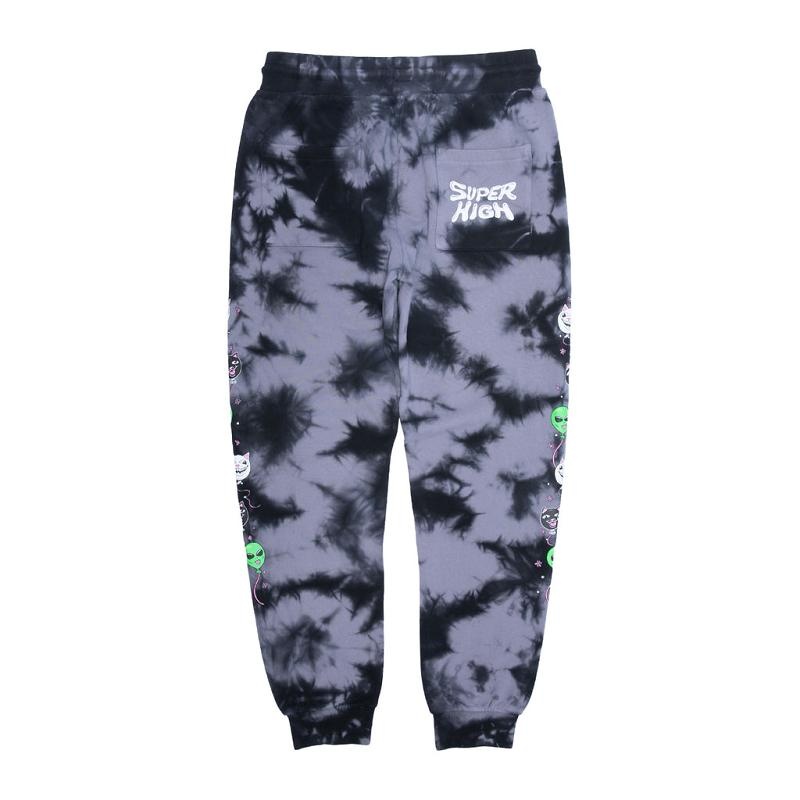 Black Wash Ripndip Super High Sweatpants | USAIS2888