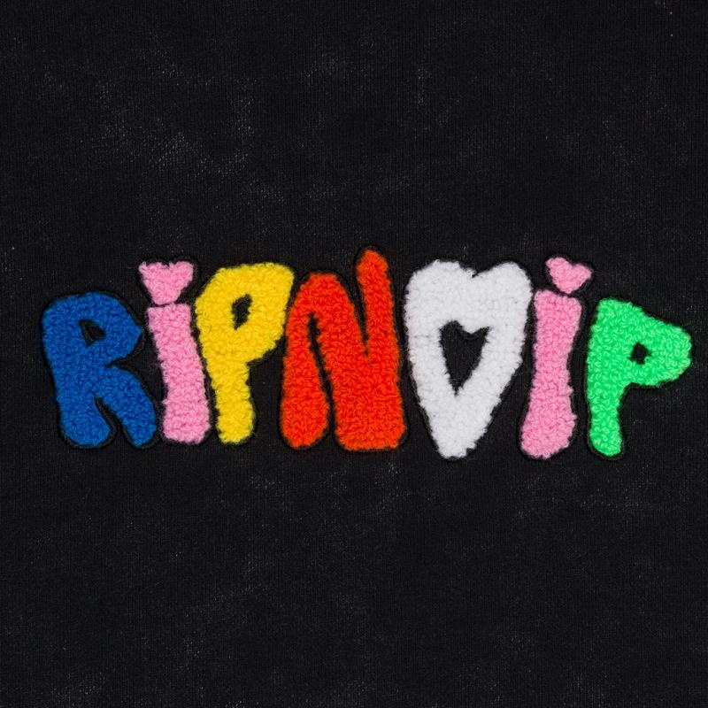 Black Wash Ripndip Taste The Rainbow Hoodie | USAVD2485