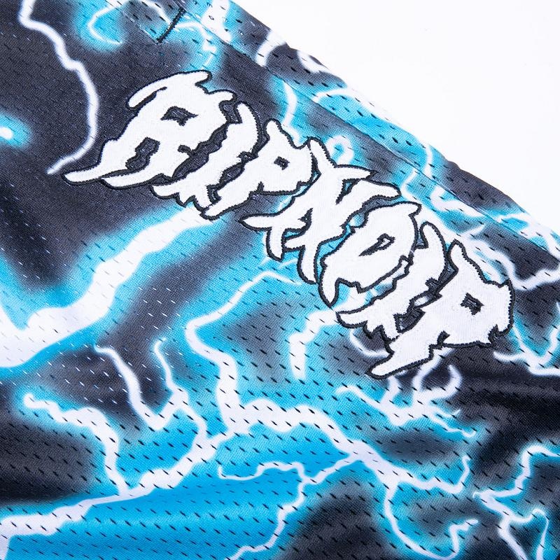 Black / Blue Ripndip Nikola Basketball Shorts | USAVD2828