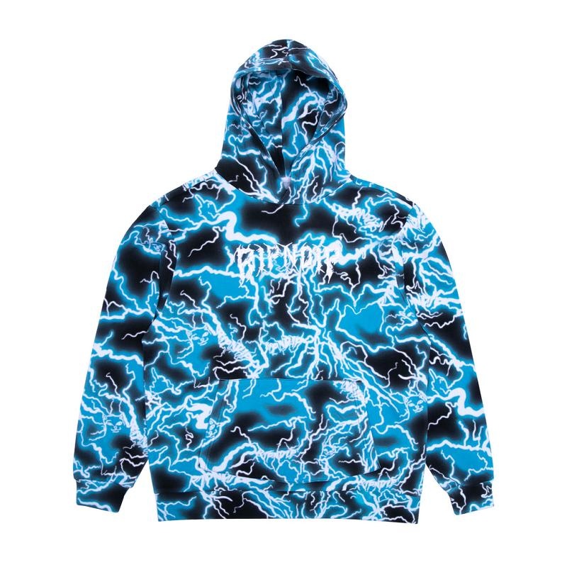 Black / Blue Ripndip Nikola Hoodie | USAFM2442