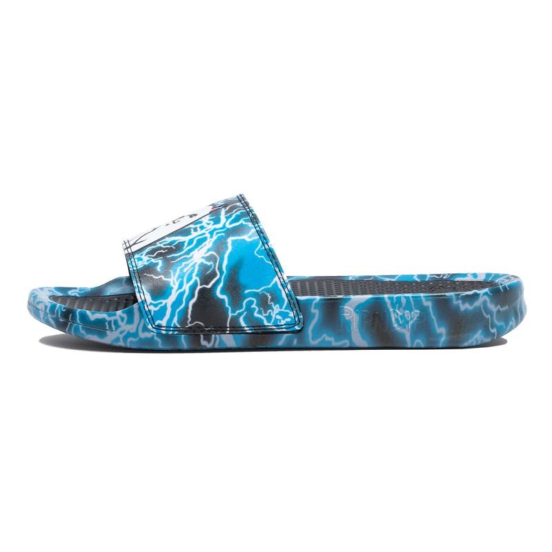 Black / Blue Ripndip Nikola Slides | USAEX2991