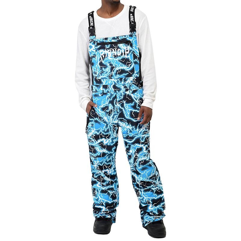 Black / Blue Ripndip Nikola Snowboard Bib Pants | USAFM2625