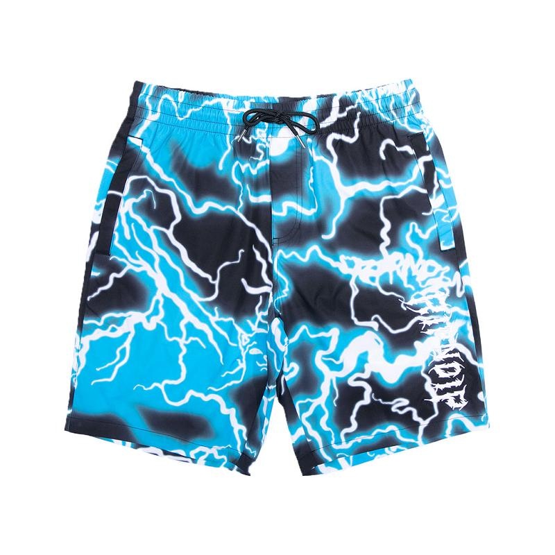 Black / Blue Ripndip Nikola Swim Shorts | USALH2832