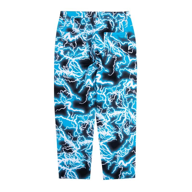 Black / Blue Ripndip Nikola Twill Pants | USAWY2610