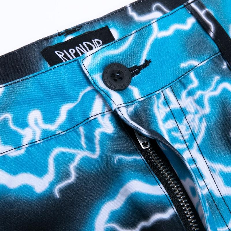 Black / Blue Ripndip Nikola Twill Pants | USAWY2610