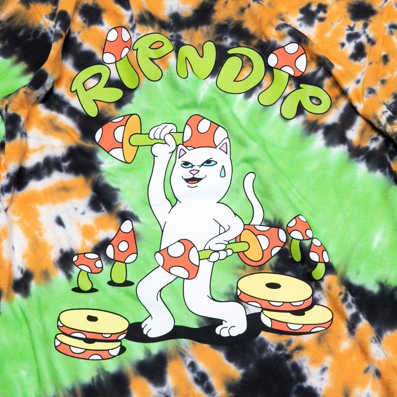 Black / Orange Ripndip Do You Even Lift Shirts | USAEX2654