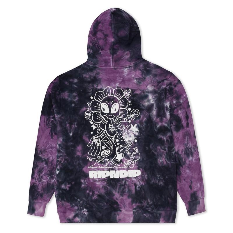 Black / Purple Ripndip Dance Forever Hoodie | USABC2484