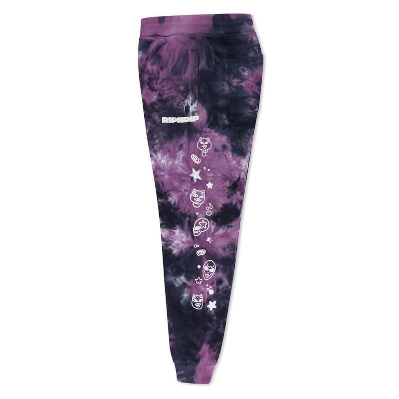 Black / Purple Ripndip Dance Forever Sweatpants | USAUT2889