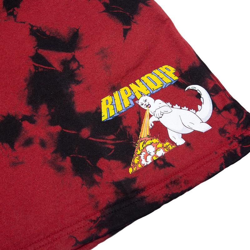 Black / Red Ripndip Nermzilla Sweat Shorts | USAHK2809