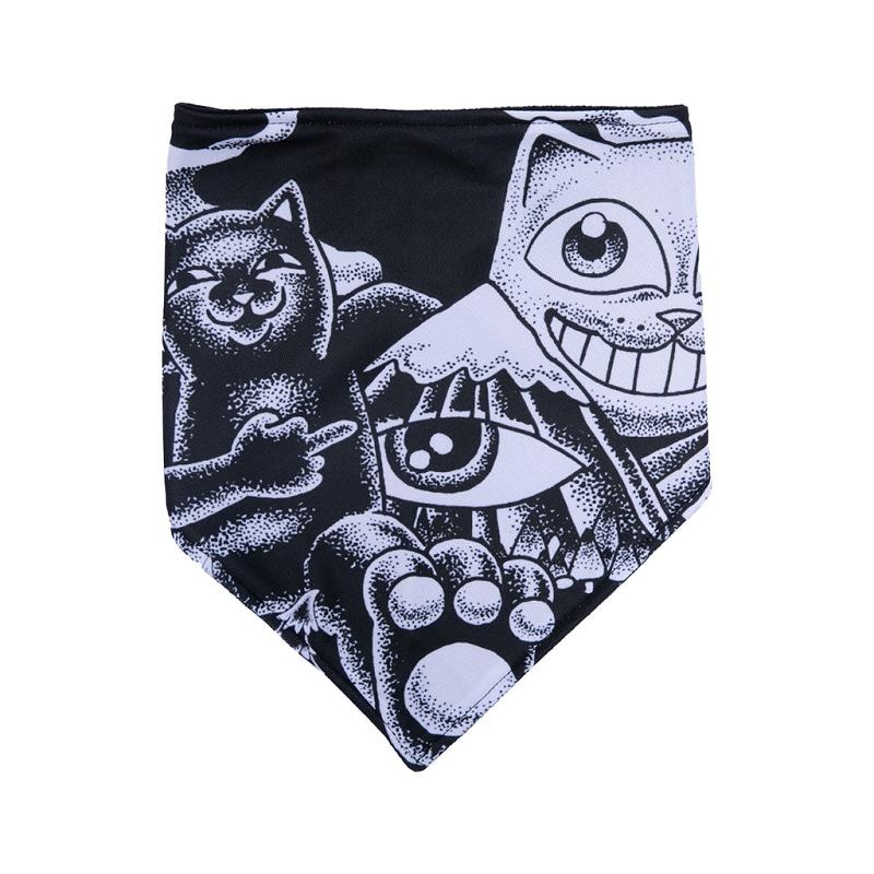 Black / White Ripndip Dark Twisted Fantasy Snow Mask Accessories | USAHK2197