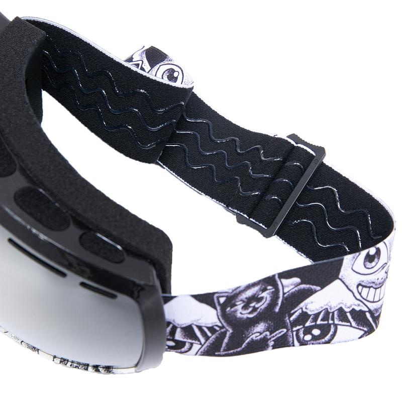 Black / White Ripndip Dark Twisted Fantasy Snow Goggles Accessories | USAJJ2198