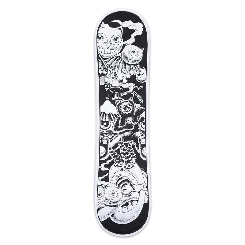 Black / White Ripndip Dark Twisted Fantasy Snow Skateboard | USAPQ2295