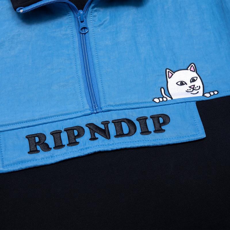 Blue Ripndip Beverly Half Zip Jackets | USAAP2497