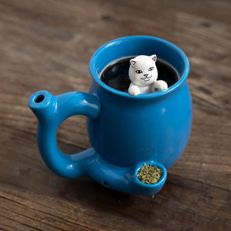 Blue Ripndip Got Greens Ceramic Coffee Mug Pipe Accessories | USAIS2215