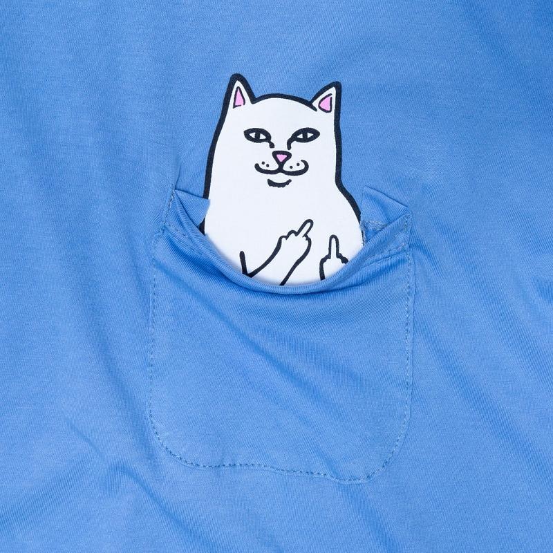 Blue Ripndip Lord Nermal Pocket Shirts | USAMA2639