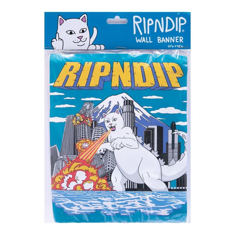 Blue Ripndip Nermzilla Wall Banner Accessories | USAIS2111