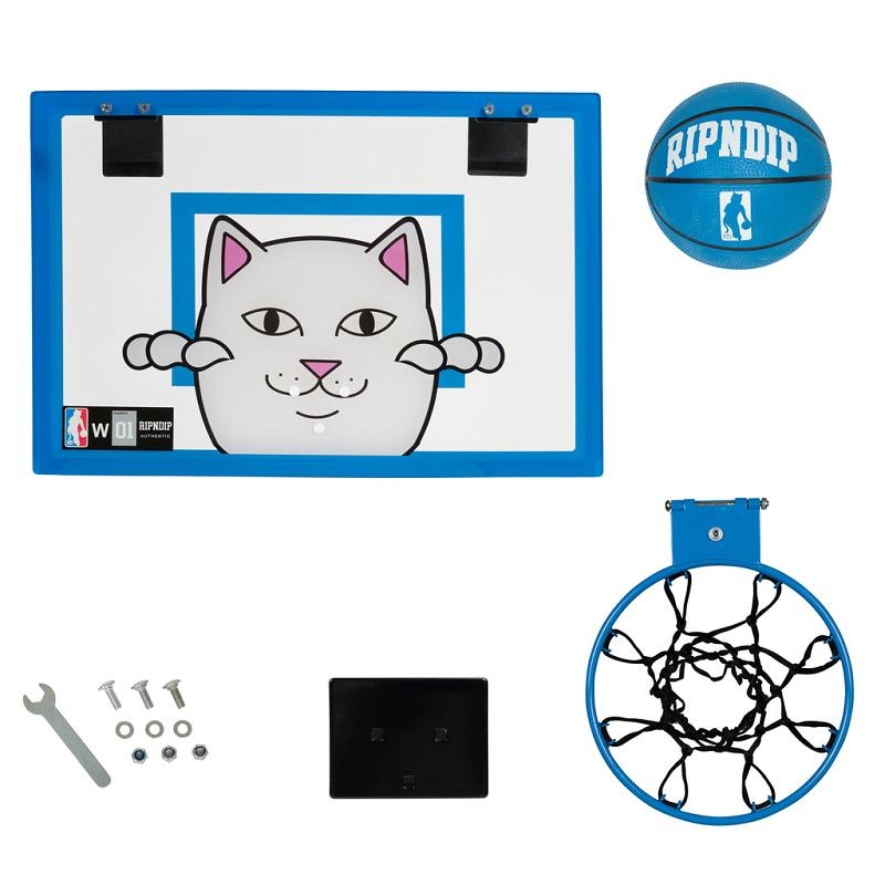 Blue Ripndip Peeking Nermal Hanging Basketball Set Accessories | USALH2252