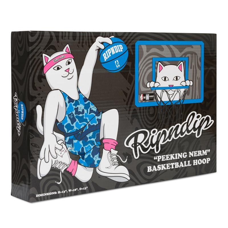 Blue Ripndip Peeking Nermal Hanging Basketball Set Accessories | USALH2252