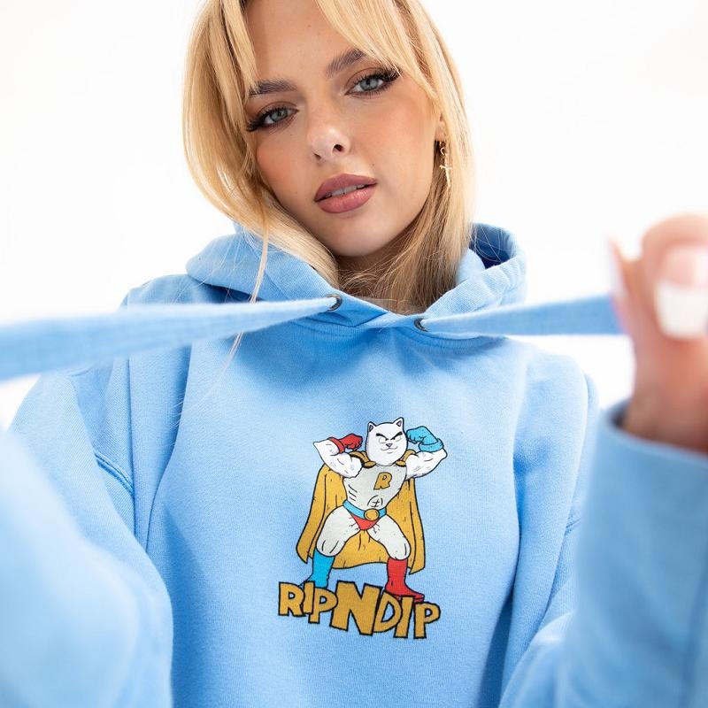 Blue Ripndip Sidekick Hoodie | USAOR2395