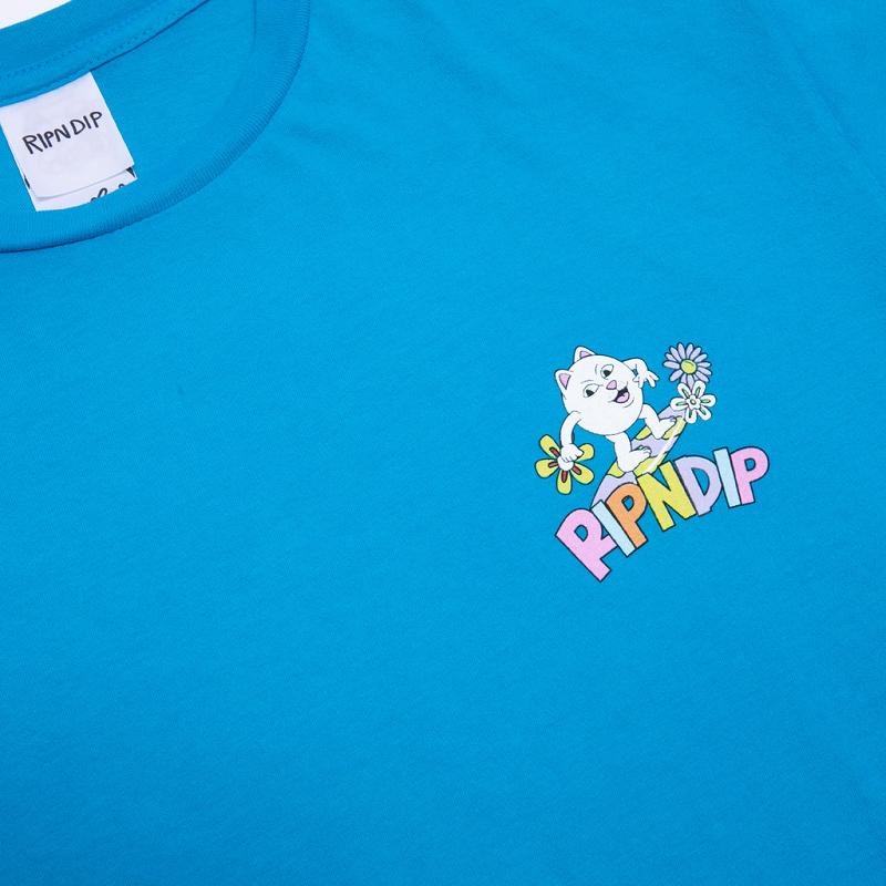 Blue Ripndip Skating Rainbow Shirts | USAMA2728