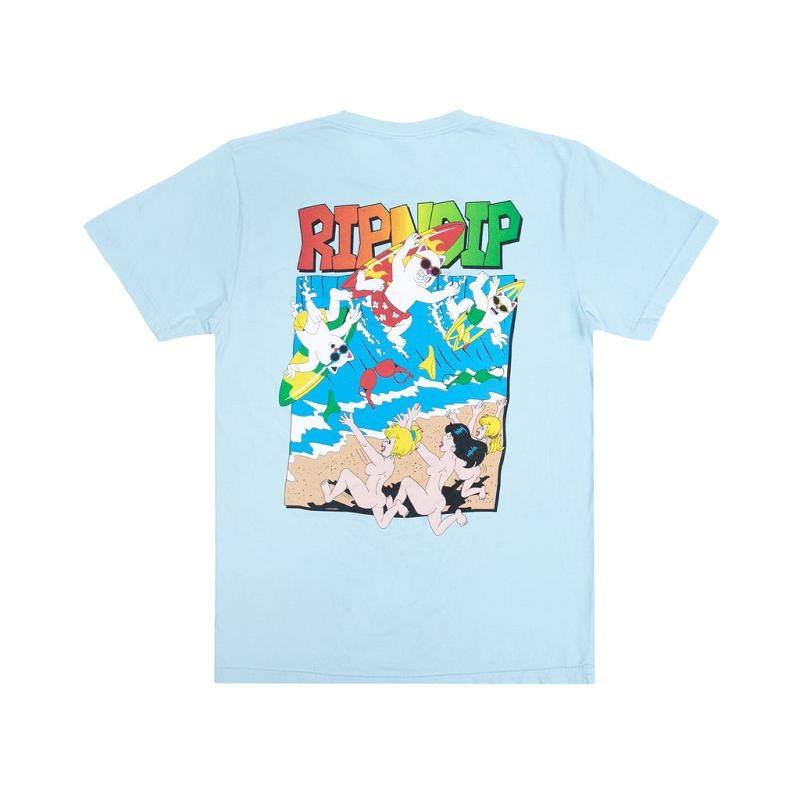 Blue Ripndip Summer Break Shirts | USAIS2702